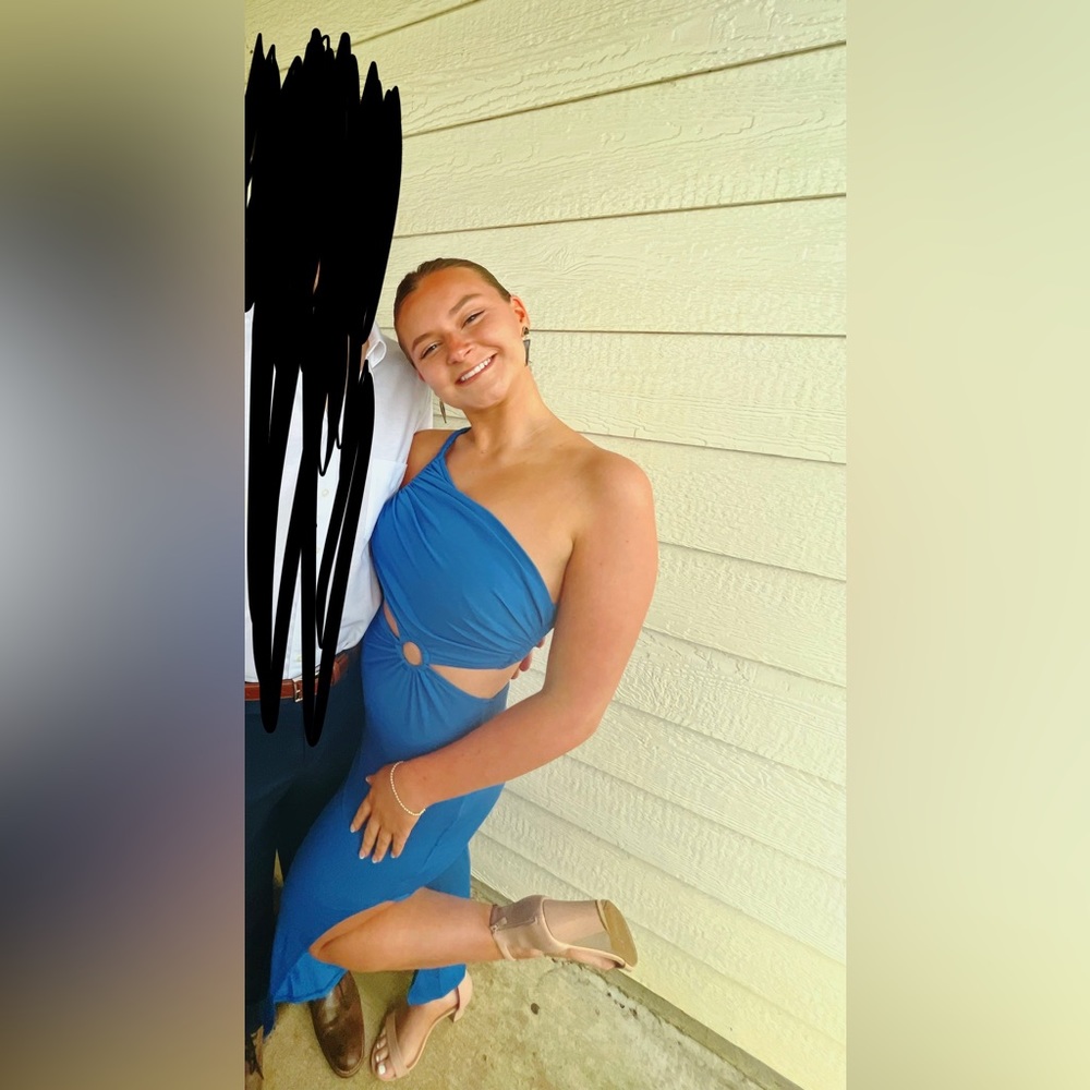 Blue CutOut Dress